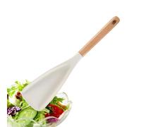 Espátula de cocina - cuchara espátula de grado alimenticio, cuchara resistente al calor con mango de madera, herramienta de cocina multifunción | Ideal para remover, mezclar, cocinar y cocinar