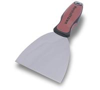 Espátula de juntas flexibles Marshalltown, rascador de extremo ancho con mango Durasoft, para tableros de yeso, ancho de la espátula: 102 mm.