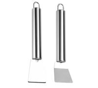 Espátula de limpieza versátil - raspador de limpieza de acero inoxidable - accesorios de cocina raspador eficaz de acero inoxidable para limpiar el uso doméstico al aire libre parrilla parrilla