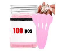 Espátula De Maquillaje,100 Piezas Aplicador De Borde,Mini Espátula Cosmética - Para Familia Y Amigos Principiantes Salones De Belleza En Hogar Y Cremas Cosméticas