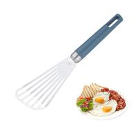 Espátula de pescado - Espátula para freír de acero inoxidable con mango cómodo Espátula fina para dar vuelta a alimentos delicados, pescado, huevos, empanadas y patatas fritas
