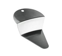 Espátula de pizza de acero inoxidable, servidor ergonómico para pasteles y pasteles, espátula triangular para pastelería, servidor de postres profesional multiusos para pizza
