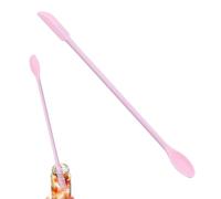 Espátula de sello de cera, cuchara espátula de silicona, raspador de cuchara de almohadilla de cera multifuncional - raspador de espátula para aplicación cosmética de postre,