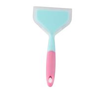 Espátula de Silicona Espátula de Cocina Flexible Antiadherente Calor a 230°C Mango Antideslizante para Filete de Pizza Tamagoyaki 25,5 x 12 cm (Azul cielo + mango rosa)