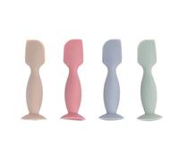 Espátula de silicona para crema de pañal de bebé, 4 unidades, suave, para recién nacidos