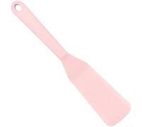 Espátula de silicona resistente al calor flexible para volteador para tortitas, tortillas, pescado, herramienta de cocina gris, 25,5 cm (rosa)