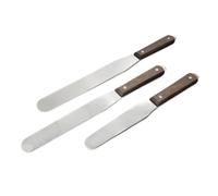 Espátula de tinta industrial para serigrafía, cortador de acero inoxidable, mango de madera, herramienta de corte de tintas de serigrafía