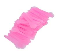 Espátula Desechable, Espátula Facial 100pcs Máscara Cosmética Aplicando Bricolaje de Mascarilla de Plástico Maquillaje Cuchara Maquillaje (PINK)