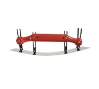 Espátula ergonómica curvada para masilla con mango ABS y panel de acero de alto carbono para reparación profesional de pared