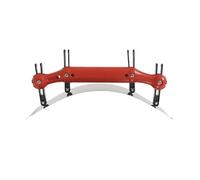 Espátula ergonómica curvada para masilla con mango ABS y panel de acero de alto carbono para reparación profesional de pared