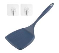 Espátula extragrande de silicona, 32 cm, espátula para panqueques con mango antideslizante, espátula de una pieza, fácil de limpiar, ideal para cocinar y hornear (azul)