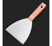 Espátula for masilla, raspador de papel tapiz, raspador de pintura, espátula con mango de madera, cuchilla raspadora, hoja oblicua de acero inoxidable, cuchillo de limpieza, pala, espátula for masilla