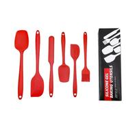 Espátula Grattoir En Silicone, Grattoir À Bol En Silicone | Ensemble D'ustensiles De Cuisine En Silicone De 6 | Grattoir De Cuisson Flexible Résistant À La Chaleur, Pour La Cuisson, Le Mélange, La