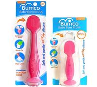 Espátula para crema de pañales + Mini Baby Bum Brush para crema de glúteos de bebé, juego de aplicador de crema de pañales, espátula de glúteos para necesidades del bebé, cepillo para crema de pañales