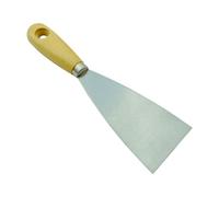 Espátula para estuco hoja de acero inoxidable mango de madera 60 mm