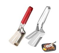Espátula para parrilla larga espátula antiadherente de metal | Espátula para voltear, cocinar y servir alimentos para panqueques, pescados, filete, hamburguesa, barbacoa, pizza