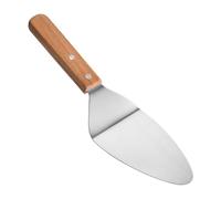 espátula para tarta, espátula para servidor de pizza,Pala Triangular para Hornear de Acero Inoxidable con Mango de Madera - Cortador de pasteles, herramienta de cocina para postres