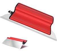Espátula profesional de acero inoxidable para pintura: herramientas de pared, acabado de paneles de yeso, espátula alisadora, espátula flexible para enyesar paredes y techos, mango ergonómico de 25 cm