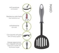 Espatula Rasera Cocina Nylon Con Mango Antigotas Engomado 34,5 x 11 cm.