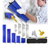 Espátula Superficie, Juego Espátula 0,38mm Y 0,5mm 80cm/60cm/40cm/25cm Herramienta Espátula Hoja Acero Inoxidable Juego Espátula Para Decoración Paredes áreas Trabajo Grandes Con Varilla Telescópica