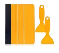 Espatula Vinilo, Espátula Vinilo con Gamuza Suave del Fieltro, Espatula para Vinilo, Plástico Fieltro Raspador, Professional Scratch Libre Enjugador, con 2 Espátula Plástica