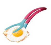 Espátula Volteadora Para Huevos | 2 en 1 Espátula y Pinzas,Utensilio de Cocina con Mango Ergonómico para Tortillas, Filetes, Pescado, Tostadas y Parrilla