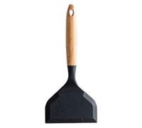espátulagiratoria de silicona: espátulade silicona flexible, mango de madera que no raya, herramienta de cocinaresistente al calor con ayudante de cocina| espátulaapta para lavavajillas para file