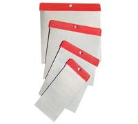 Espátulas carrocero - juego de 4 piezas, ideales para trabajos de pintura y enmasillado. Fabricadas en acero inoxidable, son duraderas y flexibles.