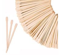 Espátulas de cera de madera de doble cara para cuerpo, facial, cejas, multiusos, manualidades, agitación, varillas de madera natural resistentes, uso doméstico y salón