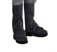 Espátulas de cuero resistentes al calor para soldar hechas de cuero vacuno para proteger la parte inferior de las piernas y las botas contra chispas de metal y exposición térmica intensa (azul oscuro)