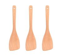 Espátulas De Madera De 3 Piezas, Espátulas De Madera Con Mango Largo, Espátulas Para Freír, Espátulas Para Cocinar, Utensilios De Cocina