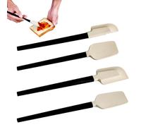 Espátulas de silicona - Juego de espátulas de goma antiadherentes de alta resistencia al calor | 4 piezas mango flexible antideslizante | Juego de cucharas de cocina para hornear | para pasteles, pan