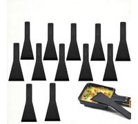 Espátulas para Raclette, Rascador Raclette, Deslizadores Raclette, 12 PCS Accesorios de Raclette Raclette Queso Utensilios Cocina para Sartenes Antiadherentes Parrillas Queso Tablas Gourmet