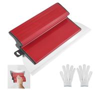 Espatulas Pladur Set, Biflexible Espatula, 0.5mm Paleta Albañil, para Espatulas Pintura, para Espatula Masilla, para Llana para Alisar Paredes (rojo)
