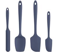 Espatulas Silicona Cocina Reposteria Lengua: U-Taste 315℃ Resistente al Calor Utensilios de Espátula para Cocinar y Hornear, Juego de 4 Paletas Cocina Antiadherentes sin BPA, Azul Medianoche