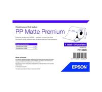 Labels, Epson, Plástico, PP Matte Label Premium, Anchura: 51 mm, Altura: 29000 mm, Diámetro: 95 mm, Diámetro del núcleo: 40 mm