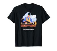 Especialista Clarinete reparación Humor Instrumento Viento Camiseta