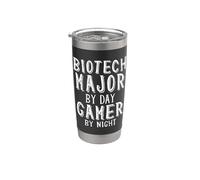 Especialista en biotecnología de día, jugador de noche, jugador universitario, biotecnología Vaso térmico de acero inoxidable de doble pared