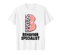 Especialista en Comportamiento Maestros Apreciación Leopardo Camiseta