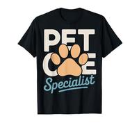 Especialista en Cuidado de Mascotas Dog Walker Cat Sitter Paw Camiseta