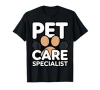 Especialista en Cuidado de Mascotas Dog Walker Cat Sitter Paw Camiseta