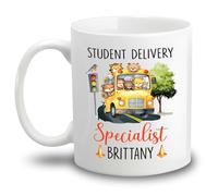 Especialista En Entrega De Estudiantes Tazón Cerámica Tazas Té Graciosa Tazón De Café Regalos Divertidos Para Trabajo Oficina Novios 330ml