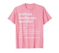 Especialista en Inteligencia Artificial Diccionario Divertido Camiseta, Hombre, Rosado, XXL
