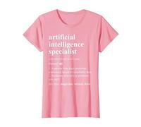 Especialista en Inteligencia Artificial Diccionario Divertido Camiseta, Mujer, Rosado, XS