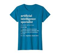 Especialista en Inteligencia Artificial Diccionario Divertido Camiseta, Mujer, Zafiro, L