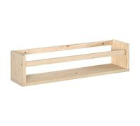 Especiero (L x An x Al: 15 x 60 x 15 cm, Madera de pino, Natural)