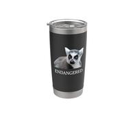 Especies animales en peligro de extinción Lémur de cola anillada Lémur en peligro de extinción Vaso térmico de acero inoxidable de doble pared