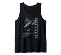Especificaciones de la aeronave SR71 Blackbird Camiseta sin Mangas