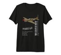 Especificaciones del Caza Militar P-40 Warhawk Camiseta Premium
