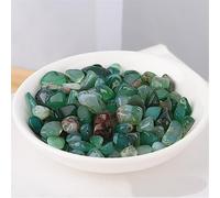Espécimen de cuarzo Natural, escombros de roca, grava, áspero, crudo, decorativo, turquesa, cristal, grava, rollo de piedra decoración de la habitación (Color : Green Agate, Size : 100g)